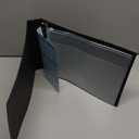 7 Ring Check Binder, 3-On-A-Page Business Checkbook Holder, 500 Checks Capacity, with 2024-2030 Calendar Organizer, Sleek Business Design (Black)