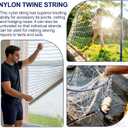 UV Resistant White Nylon String,1000ft 2mm Nylon Cord Twine for Garden Tomato Climbing Plants Floristry Fishing Wrapping Camping Outdoor Survival Netting Home Improvement