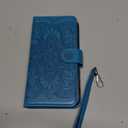 Wallet Case for iPhone 16 Pro,[RFID Blocking] 3 Card Holder Stand with Credit Card Slot PU Leather Magnetic Protective Flip Cover for iPhone 16 Pro (Blue)