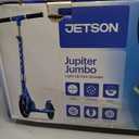 Jetson Jupiter Jumbo 2-Wheel Kick Scooter, Sturdy Wide Deck, Height Adjustable Handlebar, Rear Brake, Easy-Folding Mechanism, 8 inch wheels