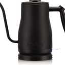 Bodum 34oz Bistro Gooseneck Electric Water Kettle, Pour Over Coffee & Tea, Stainless Steel, Matte Black