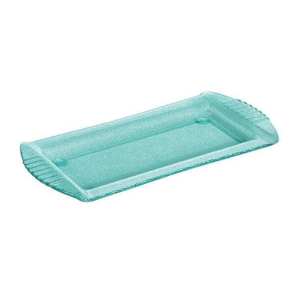 GET HI-2030-JA Cache 18" x 9" Jade Rectangular Polycarbonate Platter - 3/Case