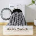 OMERAI Faux Fur Throw Blanket for Couch, Soft Fleece Blanket Twin, Thick and Warm Bubble Fuzzy Throw Blankets for Bed, Cozy Plush Reversible Blanket,Twin Size, 60x80 (Grey)