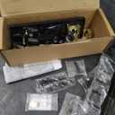 Kwikset Careus Front Door Lock Handle and Deadbolt Set, Entry Door Handleset Exterior with Interior Reversible Lever, Matte Black, Pick Resistant SmartKey Rekey Deadbolt Security