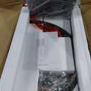 Arched Bookcase Book Shelf with Glass Doors, 5 Tier Tall Display Bookshelf Cabinet with Storage, Industrial Floor Standing Bookshelves Open bookcases for Home Office, Living Room(Oak&Black)