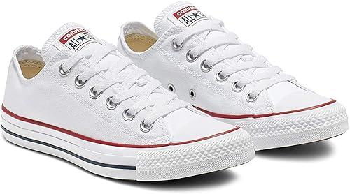 Converse Unisex Low TOP Optical White, men's: 9.5, Women's: 11.5