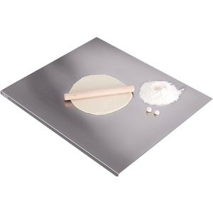Stainless Steel Kitchen Cutting Board, 304 Stainless Steel, Double-Sided for Separation, Baking and Pizza Making (19.6 x 27.5 x 0.06 ")
