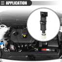 Motoforti Speed Sensor, Transmission Vehicle Speed Sensor, for Nissan Frontier 2002-2004, Plastic Metal, No.327029Z369, Black