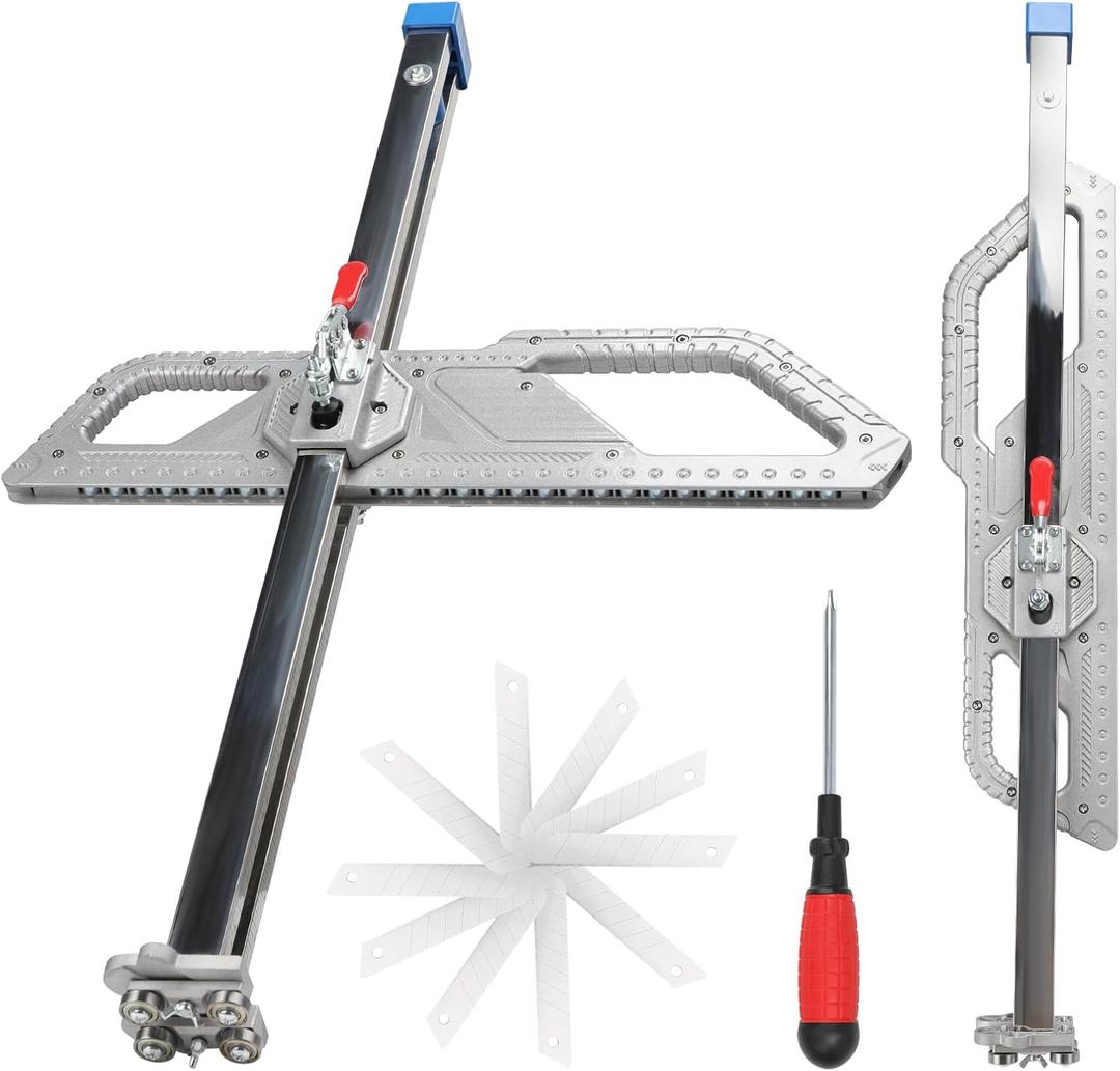 Drywall Cutting Tool, Foldable Drywall & Plasterboard Cutter | 1.5-60cm Cutting Range,Metric& Imperial,Adjustable Cutting Height Aluminum Alloy Gypsum Board Cutting Tool for Wall, Build