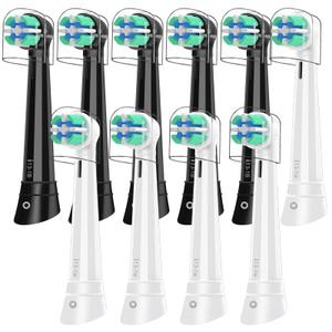 Replacement Brush Heads Compatible with Oral-B iO Series 2–10 Toothbrush, Soft Bristles (Mixed - 10 Pack)