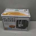 BLACK+DECKER 2-Slice Toaster, Extra Wide Slots for Bagels & Thick Bread, 6 Browning Settings, Removable Crumb Tray, Cancel Button, 850W, Black