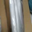 White Tension Curtain Rod 51-145In, Extra Long Adjustable Tension Rod No Drilling for Window or Bathroom,Outdoor Curtain Rod for Patio, Easy to Install, Never Rust, Rod Diameter 1.26 Inches-White