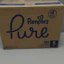 Pampers Pure Protection Baby Diapers, Size 5 (27+ lbs), 132 Count, Up to 100% Leakproof, Premium Plant-based Skin Protection, Hypoallergenic Soft Diapers
