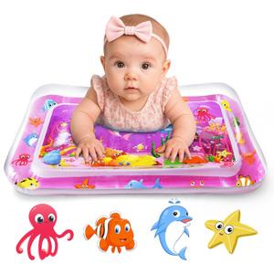 Yeeeasy Tummy Time Water Mat for Girl, Baby Girl Toys for 0, 3, 6, 9, 12 Months, Baby Girl Gifts, Develop Sensory Toys Kids' Indoor Climbers & Play Structures (New Pink)