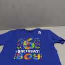 Kids 6 Years Old Building Blocks Builder 6th Birthday Boys T-Shirt M