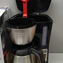 BLACK+DECKER 12 Cup Thermal Programmable Coffee Maker with Brew Strength and VORTEX Technology, Black/Steel, CM2046S