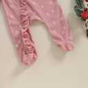 Halloween Baby Boy Girl Outfit Pumpkin Long Sleeve Onesie Romper Jumpsuit Halloween Clothes Girl Boy (Pink)