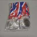 Junkin 24 Pcs Blank Medals for Awards with Neck Ribbons Winner Participation Custom Medals Awards Make Your Own Kit 1st Place Cheer Participation Trophy Metal Prize Gift (Gold)