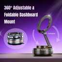 Magnetic Vacuum Car Phone Holder with Strong Suction Cup 360 Adjustable Foldable Phone Mount Portable Phone Holders for Your Car/Gym/Mirror Mount for iPhone & Android