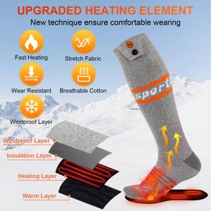 Heated socks for Hiking, No size