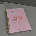Lamare Meeting Notebook for Work Organization  Perfect Work Notebook for Note Taking, Meeting Planner and Office Supplies for Men & Women (Large - 6.9x9.8", Pink)
