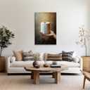 Bathroom Humor Wall Ar Funny Toilet Paper Poster Canvas Printing Minimalist Bathroom Art Rustic Toilets Wall Ideas Decor 8x12inch Framed