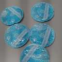 OLESILK Small Hot Cold 6 Packs, Reusable Round Gel Beads Ice Pack with Cloth Backing, Hot and Cold Therapy for Breastfeed Injury, Kids Pain Relief, Headache, Tired Eyes, Wisdom Teeth, Sinus Relief