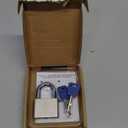 Magmaus PDL/50 Heavy Duty Lock with 3 Keys [Anti Cut Shackle] - [Stainless Steel] Weatherproof Padlock for Outdoor Use - Ideal for Storage Unit, Shipping Container, Gate (50 mm, 3 Keys)