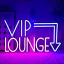 VIP Lounge Neon Sign for Wall Decor Dimmable VIP Led Light Signs Pink Blue Letters Neon Light for Bar Hotel Cafe VIP Room Airports Beauty Room Decoration