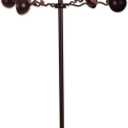 Sunset Vista Designs Southwest Wind Spinner - Solar Powered LED Lighted Yard Décor with Sensor, 42.75" Tall, Kokopelli