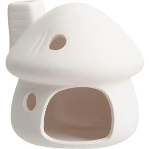 RUIAN Upgrade Aquarium Mushroom House Ceramic Cave Decorations for Pleco Shrimp to Rest and Breed, Hiding (White)