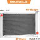 3 Row Radiator Replacement for GM CHEVY 31" X 19" Universal Heavy Duty Extreme Cooling Aluminum Radiators