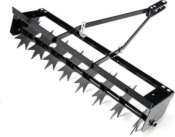 TC- Tow Spike Aerator Black 32 inches Double Tow-Behind Bar Lawn Aerator