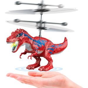 Dinosaur Toys, Upgraded Flying Toy Ball Infrared Induction RC Flying Ball Toy for Kids Boys LED Helicopter Flying Drone Indoor Outdoor Games Christmas Birthday Gifts for 8 9 10 11+ Year Old