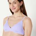 Amazon Essentials Womens Light-Support Classic Bikini Swimsuit Top (Medium, Lavender)