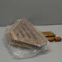 IBosins Corner Shower Stool with Storage Shelf Shower Foot Rest for Shaving Legs Small Bench for Inside Shower to Sit on Bath Seat - Acacia Wood