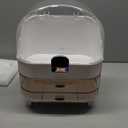 Makeup Organizer, Skincare Holder Bathroom Counter Organizer, Storage Box Cosmetic Display Cases, Teen Girl Gifts Trendy Stuff Make up Organizers for Vanity, Dresser, Countertop (Silver)