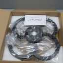 Ceiling Fans with Lights and Remote, Flush Mount Ceiling Fan with Light, 3000-6500K Dimmable Modern LED Ceiling Fans, 6 Wind Speeds, Low Profile Small Ceiling Fan for Bedroom, Kitchen, Office (18 inch, Matte Black)