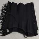 Charmian Women's 26 Steel Boned Cotton Long Torso Hourglass Body Shaper Corset (X-Large, Black)