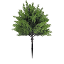 Artificial Plants Faux Cypress Topiary Tree Made PE, 17.71 inch Artificial Bush Ground Insert Stake Floral Arrangement, Faux Evergreen Tree Plants for Indoor Outdoor Front Porc