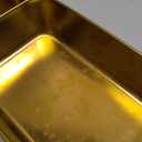 ArtHue Drawer Organizer Storage Box , 3pcs Stainless Steel Kitchen Gold Utensils Tray Holder Desk Drawer Dividers , Gadgets and Office Accessories
