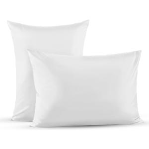Superity Linen Pillow Cases Queen Size - Envelope Enclosure - 2 Pack - 100% Soft and Comfortable Premium Cotton - White