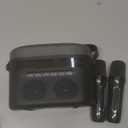 Karaoke Machine for Kids & Adults with 2 Wireless Mics 2400mAh Portable Bluetooth Karaoke Speaker with Timer White Noise & Night Light High Power Dual Speaker LED Display Home & Outdoor Party - Black