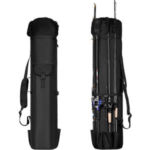 Fishing Rod Bag Fishing Rod Case, Durable Folding Oxford Fabric Portable Large Capacity Waterproof, Fishing Gear for Men