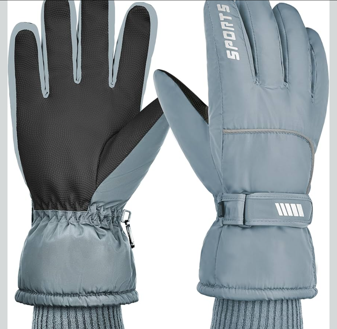 Gilotop Unisex Waterproof Winter Gloves Touchscreen,Windproof Thermal Ski Gloves for Men Women, Warm for Snowboarding, Hiking, Running,Outdoor Activities