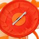 ABOOFAN Flower Headband Fascinator for Women Lightweight Mesh Hat Elegant Hair Accessory for Tea Party Wedding Banquet (Orange)