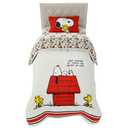 Peanuts® Snoopy Super Soft Reversible Comforter and Sheet Set, 4 Piece Twin Size, (Officially Licensed Product) by Franco Collectibles