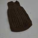Tangpan Turtleneck Classic Straw-Rope Pro Pet Dog Sweater Apparel (Brown,L) (Large (Pack of 1))
