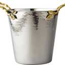 Elegance Golden Vine Wine/Ice Bucket, Silver/Gold, 8 inches