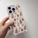 Brown Gingerbread Christmas Trees Case Compatible with iPhone 16 Pro Max, Cute Christmas Festival Case for iPhone 16 Pro Max